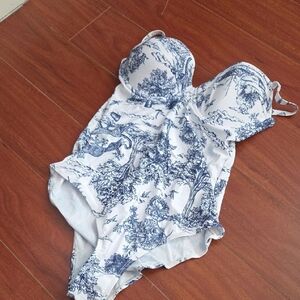 *never worn* SHEIN One Piece in Navy and White